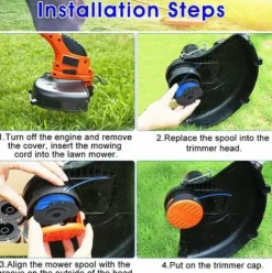 * 4 Bobines De Fil Triomphe Pour Debroussailleuse Bobine De Rechange Pour Coupe-Bordure En Nylon Bobine Fil Coupe Bordure Bobine De Remplacement A Alimentation Automatique Pour Tondeuse A Gazon><noscript><img width=