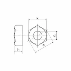* 712-0107 Ecrou Pour Tondeuse Mtd> Accessoire Pour Tondeuse Et Autoportée