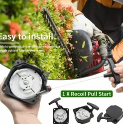 * Abcrital Tondeuse A Gazon, Demarrage Facile, Assemblage Universel, Tirette A Lanceur Et Debroussailleuse (Taille : Fil D'Acier Noir)><noscript><img width=