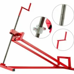 * Arebos Leve-Tondeuse Tracteur-Tondeuse Dispositif De Levage Cric | 450 Kg | Angle D'Inclinaison A Environ 45 | Rouge | Stable Et Solide Rouge><noscript><img width=