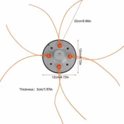 * Asupermall Fixation Universelle Cordes Tete De Coupe Facile De Charge Pour Debroussailleuse Eater Weed Whipper> Accessoire Pour Tondeuse Et Autoportée