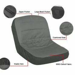 * Asupermall Housse De Siege De Tondeuse A Gazon Housse De Siege De Tracteur Heavy Duty Rembourre 600D Oxford Material Gris, Gris><noscript><img width=