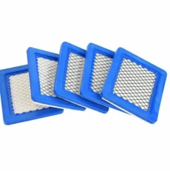 * Asupermall Paquet De 5 Filtres A Air 491588S, Remplacement Pour Briggs Stratton 491588 4915885 Cartouche De Filtre A Air Oem Plate, Filtre A Air Pour Tondeuse A Gazon, Bleu> Accessoire Pour Tondeuse Et Autoportée