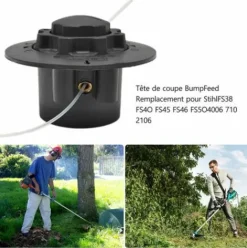* Asupermall Remplacement D'Alimentation De Bosse De Tete De Coupe Pour Stihl Fs38 Fs40 Fs45 Fs46 Fs50 4006 710 2106, Noir><noscript><img width=