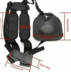 * Bares Bandouliere Pour Tondeuse, Double Bandouliere Pour Tondeuse Professionnelle En Nylon Avec Ceinture Facilement Reglable Pour Debroussailleuse Jardin Pelouse Et Appareil Photo><noscript><img width=