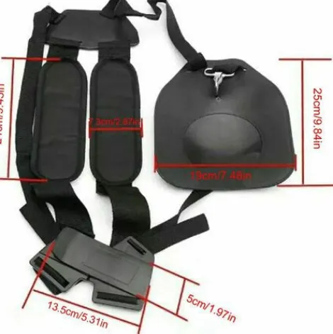 * Bares Bandouliere Pour Tondeuse, Double Bandouliere Pour Tondeuse Professionnelle En Nylon Avec Ceinture Facilement Reglable Pour Debroussailleuse Jardin Pelouse Et Appareil Photo> Accessoire Pour Tondeuse Et Autoportée