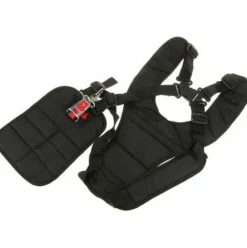 * Bares Harnais A Double Bandouliere Epaule Rembourree Boutonnage Securite Pour Debroussailleuse Tondeuse Stihl Husqvarna Echo><noscript><img width=