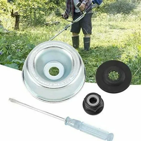 * Bares Kit De Maintenance D'Accessoires Pour Adaptateur Tondeuse A Gazon Pour Stihl Rondelle De Butee, Plaque De Support, Ecrou De Collier Tournevis De Maintenance Kit Fixation De L'Adaptateur De Lame> Accessoire Pour Tondeuse Et Autoportée