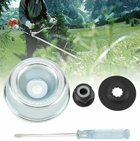 * Bares Kit De Maintenance D'Accessoires Pour Adaptateur Tondeuse A Gazon Pour Stihl Rondelle De Butee, Plaque De Support, Ecrou De Collier Tournevis De Maintenance Kit Fixation De L'Adaptateur De Lame> Accessoire Pour Tondeuse Et Autoportée