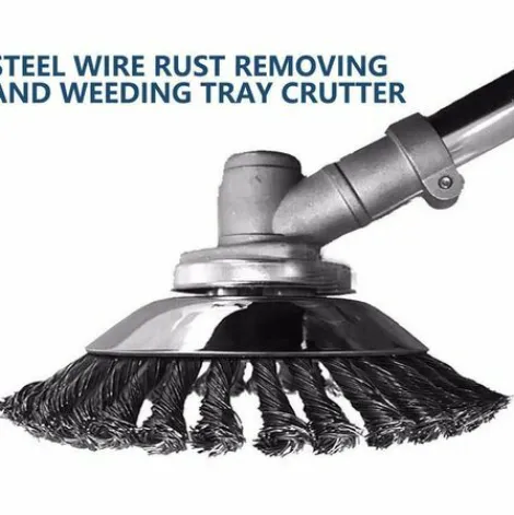 * Bearsu Brosse Desherbant Ronde Pour Debroussailleuse Haute Resistance Cone Anti-Mauvaises Herbes 20,3 Cm> Accessoire Pour Tondeuse Et Autoportée