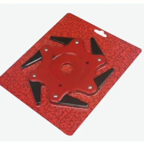 * Bf Trou De Montage 25 Mm Tete De Coupe A Six Feuilles Tete D'Herbe Accessoires De Tondeuse A Gazon Lame De Debroussailleuse Coupe-Herbe De Desherbage Universel> Accessoire Pour Tondeuse Et Autoportée