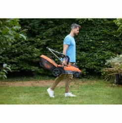 * Black & Decker Tondeuse 33Cm Sans Fil Lithium 18V Sans Batterie Black+Decker Bcmw3318N-Xj><noscript><img width=