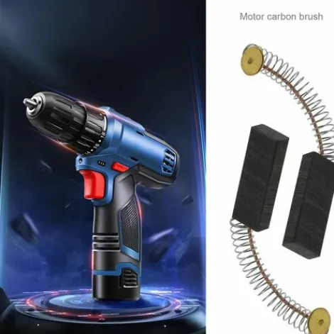 * Cisea Lot De 2 Paires De Balais De Charbon Pour Moteur 6 X 11 X 30 Mm Pour Meuleuse D'Angle Rotative, Perceuse Circulaire, Perceuse EÉlectrique, Pieces De Rechange, Accessoires De Rechange, Noir Et Dore> Accessoire Pour Tondeuse Et Autoportée