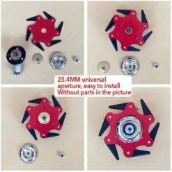 * Cisea Tete De Coupe Exterieure Lame De Debroussailleuse Accessoires De Tete De Tondeuse A Gazon 6 Remplacement De La Tondeuse De Rasoir En Acier Avec Affuteuse De Lame (Kits D'Adaptateur Non Inclus)><noscript><img width=