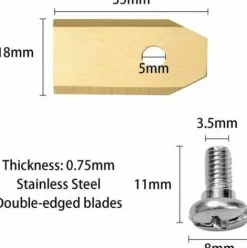 * Cisea 30X Lames De Couteau En Titane, Couteau De Tondeuse Robot (3G 0,75Mm) + 30 Vis Pour Toutes Les Tondeuses Robots Husqvarna? Gardena? / Automower?, Accessoires Pour Tondeuses Robots, Lames De Rechange Pour Tondeuses A Gazon><noscript><img width=