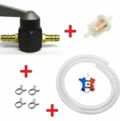 * Cyclingcolors Kit Essence Universel 7Mm 8Mm : Robinet + Durite + Filtre + Collier Tondeuse Tracteur> Accessoire Pour Tondeuse Et Autoportée