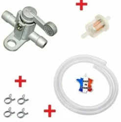 * Cyclingcolors Kit Essence 8Mm : Robinet + Durite + Filtre + Collier Tondeuse Tracteur> Accessoire Pour Tondeuse Et Autoportée