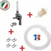 * Cyclingcolors Kit Essence Universel : Robinet M10 X 100 Coude Mbk 51 + Durite + Filtre + Collier Mobylette> Accessoire Pour Tondeuse Et Autoportée