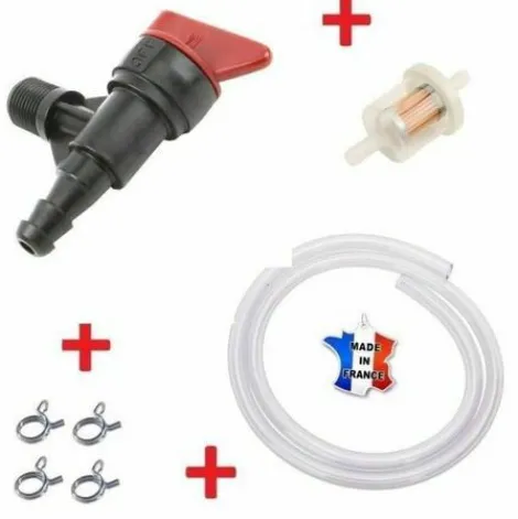 * Cyclingcolors Kit Essence Briggs Et Stratton 399517 396244 698182 M73553 : Robinet + Durite + Filtre + Collier Tondeuse Tracteur> Accessoire Pour Tondeuse Et Autoportée