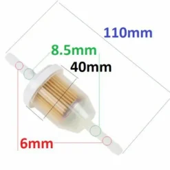 * Cyclingcolors 2X Filtre A Essence Grand Modele Tondeuse Autoportee Tracteur 6Mm + 8,5Mm Carburant Tracteur Motoculteur> Accessoire Pour Tondeuse Et Autoportée