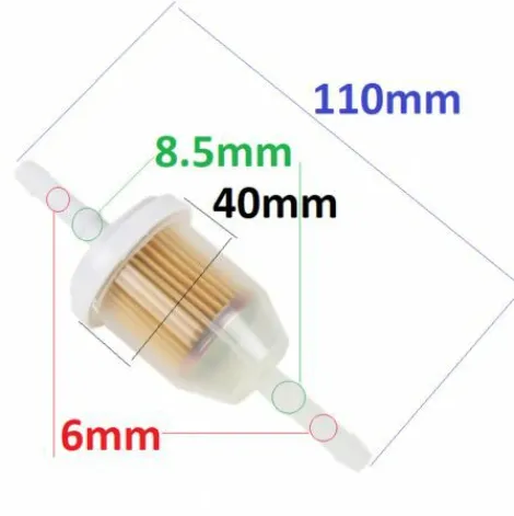 * Cyclingcolors 2X Filtre A Essence Grand Modele Tondeuse Autoportee Tracteur 6Mm + 8,5Mm Carburant Tracteur Motoculteur> Accessoire Pour Tondeuse Et Autoportée
