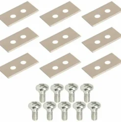 * Cyclingcolors 9X Lames De Robots Tondeuses + 9X Ecrous Compatible Avec Husqvarna Serie Automower 35X18Mm Acier Inoxydable> Accessoire Pour Tondeuse Et Autoportée
