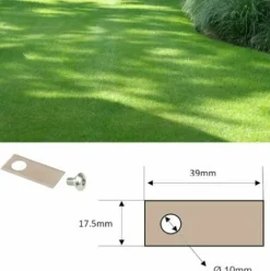 * Cyclingcolors 9X Lames De Robots Tondeuses + 9X Ecrous Compatible Avec Honda Serie Miimo Hrm 39 17,5Mm Acier Inoxydable> Accessoire Pour Tondeuse Et Autoportée