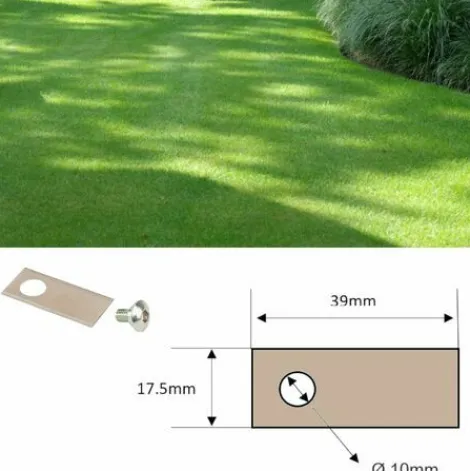 * Cyclingcolors 9X Lames De Robots Tondeuses + 9X Ecrous Compatible Avec Honda Serie Miimo Hrm 39 17,5Mm Acier Inoxydable> Accessoire Pour Tondeuse Et Autoportée