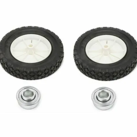 * Cyclingcolors 2X Roue De Tondeuse Universelle Diametre 200Mm Avec Pneu 8 X 1,75 Moyeu 35Mm + 2X Roulement Tracteur Autoportee> Accessoire Pour Tondeuse Et Autoportée