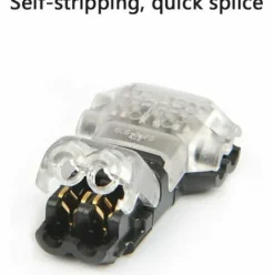 * Deckon 12Pcs Connecteurs De Cable En T, 12V Etanches Connecteur De Fil EÉlectrique A 2 Broches Connecteur Basse Tension Pour Connexion EÉlectrique Temporaire / Audio / Video / Eclairage><noscript><img width=