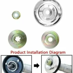 * Devenirriche 4 Pieces Kit Fixation Ecrou Lame Boite, Boite De Vitesses En Metal Pour Tondeuse A Gazon, Accessoires De Boite De Vitesses En Metal Pour Tondeuse, Pour Tondeuse A Gazon, Machine D'Irrigation><noscript><img width=