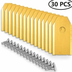 * Devenirriche Lames En Acier Carbonise De Tondeuse Robotique De Remplacement Pour Toutes Les Tondeuses A Gazon Robotisees Husqvarna Automower 30/45 Pieces, Style 1> Accessoire Pour Tondeuse Et Autoportée