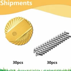 * Devenirriche Lames En Acier Carbonise De Tondeuse Robotique De Remplacement Pour Toutes Les Tondeuses A Gazon Robotisees Husqvarna Automower 30/45 Pieces, Style 1><noscript><img width=