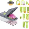 * Dontodent 12 En 1 Mandolines De Cuisine Professionnelle, Coupe Legume Avec 6 Lames En Remplacables, Coupe Legumes Multifonctions Pour Trancher, Couper Et Raper Les Legumes> Accessoire Pour Tondeuse Et Autoportée