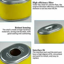 * Dontodent 2 Pieces 17210-Ze1-505 Filtre A Air, Remplacer Pour Honda Gx160 Gx200> Accessoire Pour Tondeuse Et Autoportée