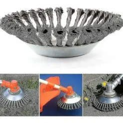* Dontodent Roue En Fil D'Acier Tondeuse A Gazon Tete De Coupe-Herbe Brosse A Mauvaises Herbes Outil De Jardin Coupe-Herbe Brosse Fil D'Acier 8 Pouces> Accessoire Pour Tondeuse Et Autoportée