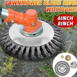 * Drillpro Tete De Coupe Tondeuse A Gazon De Jardin (8 Pouces)> Accessoire Pour Tondeuse Et Autoportée