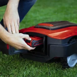 * Einhell Robot Tondeuse Freelexo 800 Lcd Bt Solo Power X-Change (18 V, 800 M , Application Bluetooth, Ecran Lcd) Livre Avec Kit D'Installation. Livre Sans Batterie Ni Chargeur><noscript><img width=