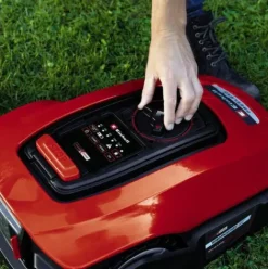 * Einhell Robot Tondeuse Freelexo 1200 Bt Solo Power X-Change (18V, Surface 1200M2, Application Bluetooth) Livre Sans Kit D'Installation, Sans Batterie Ni Chargeur><noscript><img width=