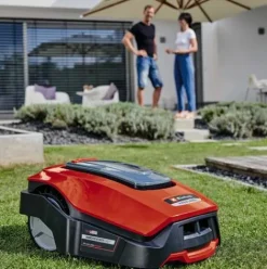 * Einhell Robot Tondeuse Freelexo 1200 Lcd Bt Power X-Change (18 V, 1200 M , Application Bluetooth) Livre Avec Kit D'Installation Et Batterie 5,2Ah> Robot Tondeuse