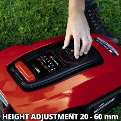 * Einhell Robot Tondeuse Sans Fil Freelexo 450 Bt Power X-Change (18V, Surface 450M2, Application Bluetooth) Livre Avec Kit D'Installation Et Batterie 2,0Ah> Robot Tondeuse