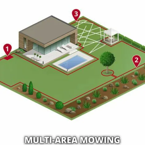 * Einhell Robot Tondeuse Sans Fil Freelexo 450 Bt Power X-Change (18V, Surface 450M2, Application Bluetooth) Livre Avec Kit D'Installation Et Batterie 2,0Ah> Robot Tondeuse