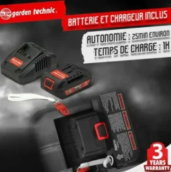 * Elem Garden Technic Tondeuse Rechargeable 20V 33 Cm -Elemgardentechnic><noscript><img width=