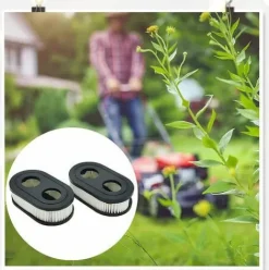 * Enlenk 4 Piece Lawn Mower Filter Replace Filtre A Air Pour Tondeuse A Gazon, Filtre A Air Pour Moteur De Remplacement, Moteur De Tondeuse A Gazon Remplace 798452 593260 5432K> Accessoire Pour Tondeuse Et Autoportée