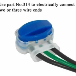 * Ensoleille Lot De 20 Raccords De Cables Impermeables En Plastique Ideal Pour Tondeuse A Gazon><noscript><img width=