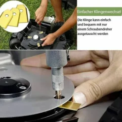 * Fei Yu 30 Lames De Rechange Pour Husqvarna / Automower / Gardena / Yardforce Robot Tondeuse, Lames De Couteau En Titane Lames De Rechange(3 G 0,75 Mm)-Accessoire De Rechange Avec Vis><noscript><img width=