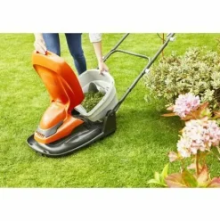 * Flymo Tondeuse EÉlectrique Sur Coussin D'Air Easiglide 330 Collect 1700W / Largeur De Coupe 33Cm / 4 Hauteurs De Coupe / Bac Collecteur 20L / Guidon Repliable (970483462)><noscript><img width=