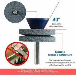 * Fr-Life Br-Vie 2 Affuteurs De Lame De Tondeuse A Gazon Double Couche,Esistant A L'Usure Adapte A La Plupart Des Perceuses EÉlectriques Ou Perceuses A Main Professionnelle Accessoire Perceuse De Fichier Rotatif><noscript><img width=