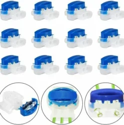 * Fvbjd Connecteurs De Cable Connecteur Etanche 15Pcs Connecteurs Raccords De Cable Pour Robot Tondeuse Jardin Exterieur Et Voiture><noscript><img width=