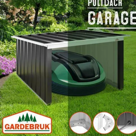 * Gardebruk Garage Robot Tondeuse Metal Resistant Intemperies 4 Piquets De Terre Herbe Tonte Pultdach Anthrazit (De)> Accessoire Pour Tondeuse Et Autoportée